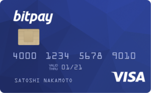Carte bancaire Bitcoin BitPAY