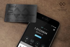 Carte bancaire Bitcoin Tenx premium card.