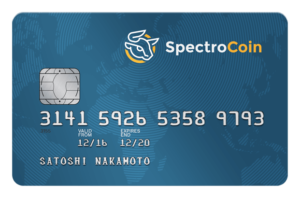 La carte de débit Bitcoin SpectroCoin