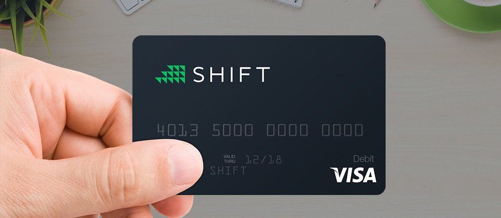 carte de débit Bitcoin Shift